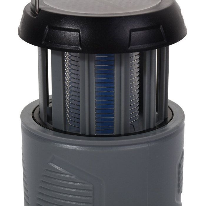 Lámpara solar portátil para camping - Repelente de mosquitos LED recargable por USB