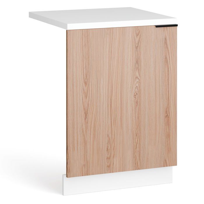 Mueble para lavavajillas integrable Blumfeldt WoodVista, encimera robusta, integración perfecta, blanco.