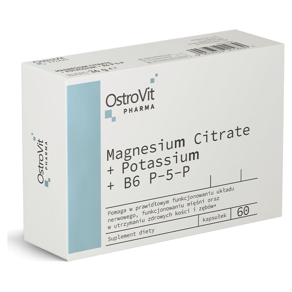 OstroVit magnézium-citrát + kálium + B6 P-5-P