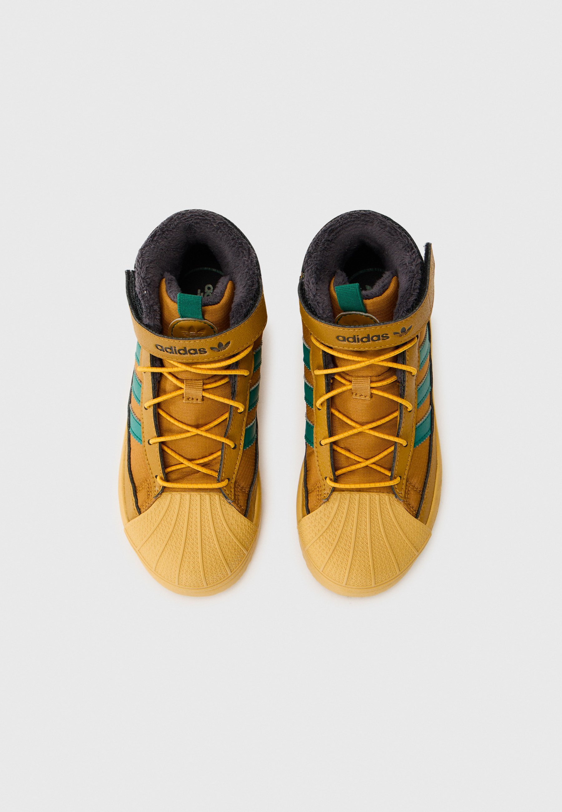 adidas Originals SUPERSTAR UNISEXE - Bottes d'hiver - coloris bronze/vert universitaire/beige doré