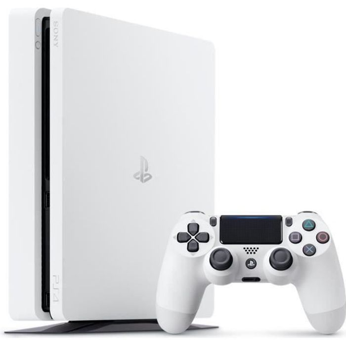Home console - Sony - PS4 Slim Glacier White 500GB - White - January 24, 2017