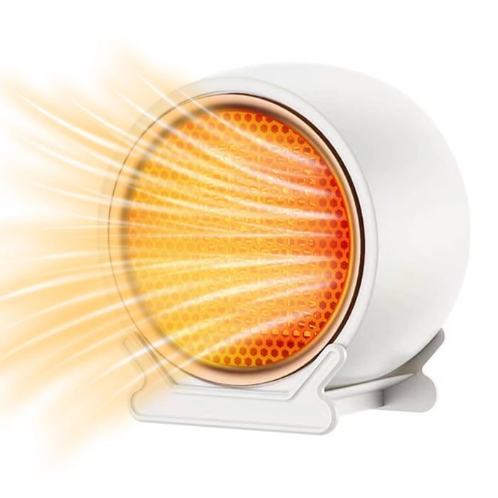 Calefactor eléctrico de bajo consumo, calefactor de ventilador cerámico de 1200 W/1800 W, mini calefactor eléctrico portátil de 220 V.