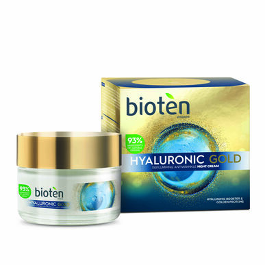 Bioten Hyaluronic Gold krem przeciwzmarszczkowy na noc 35 ml