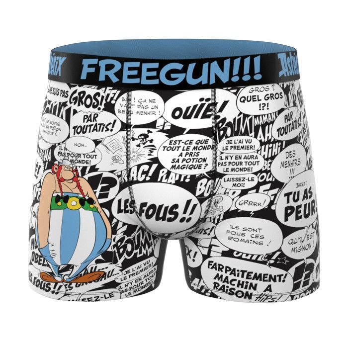 Calzoncillos bóxer Freegun Asterix para niño - Naranja (Paquete de 3)