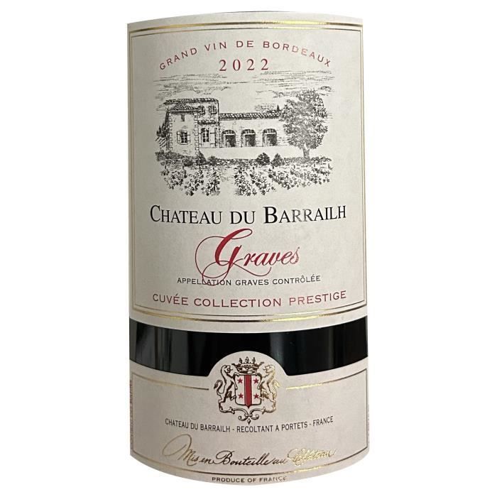 Château Barrailh Cuvée Collection Prestige 2022 Graves - Vin rouge de Bordeaux