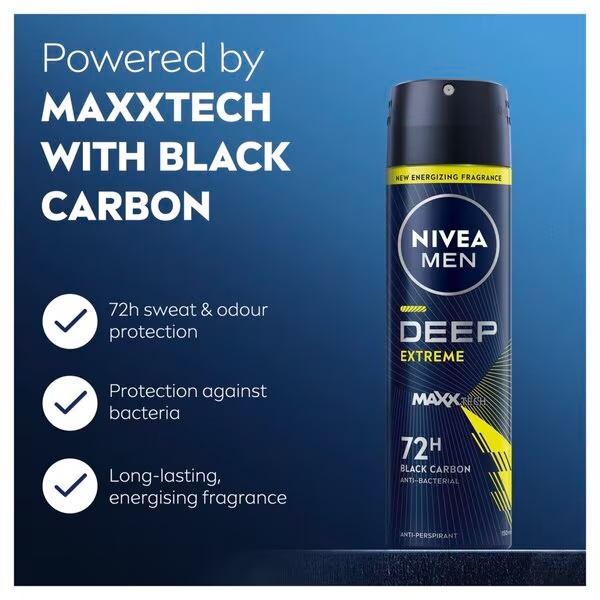 NIVEA Men Deep Sport antiperspirant v spreju 150 ml