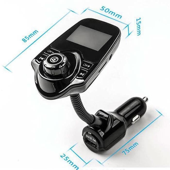 Transmisor FM - LCC - T10 - Bluetooth V3.0 - Kit manos libres - Rojo
