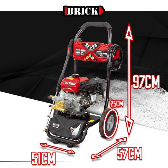 Idropulitrice termica ad alta pressione - BRICK - BHP170-205B - 205 bar max - 2100 W