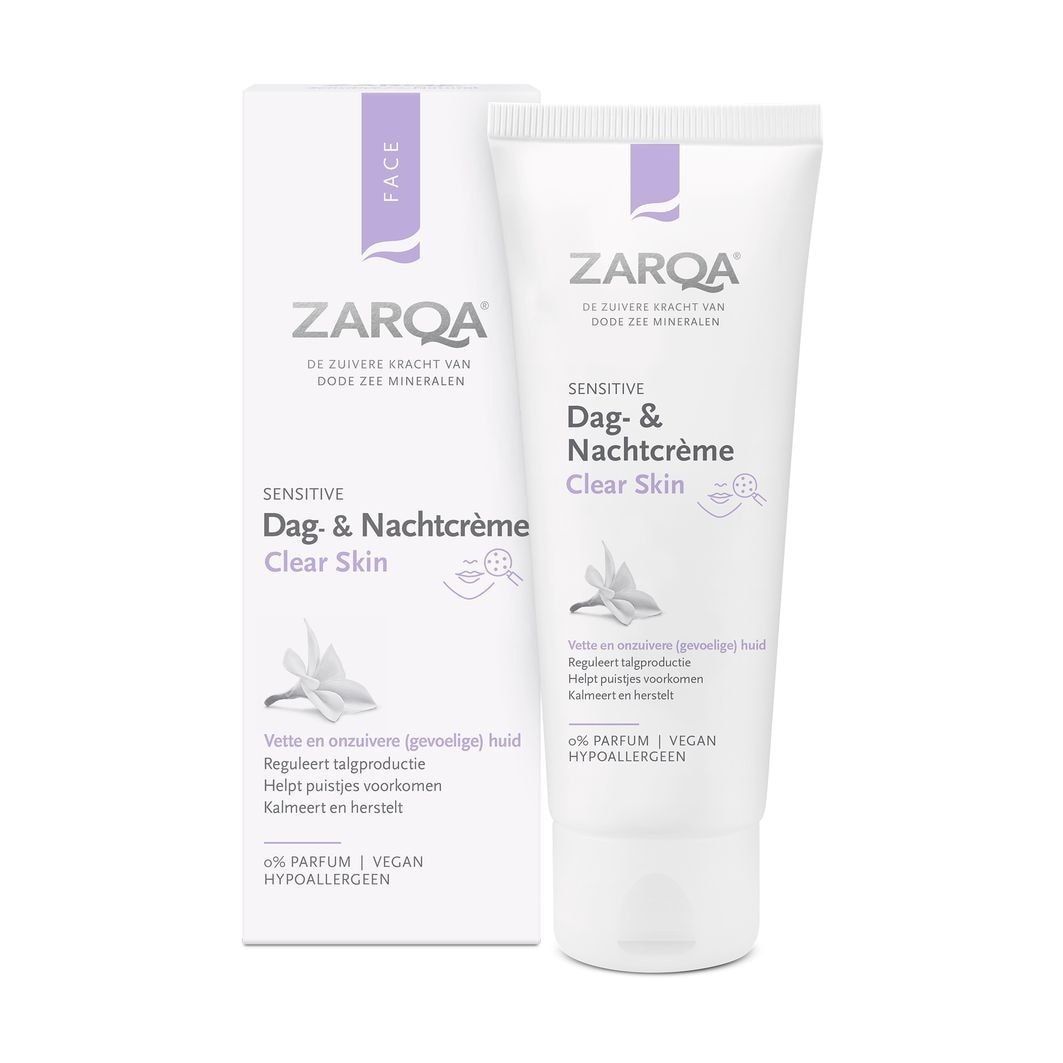 ZARQA dieninis kremas švariai odai - 75 ml