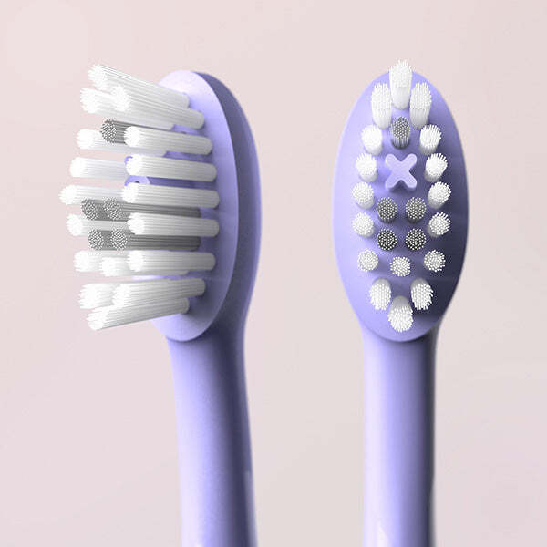 Ordo Sonic Bürstenkopf Perlviolett Lavendel 2 Stück