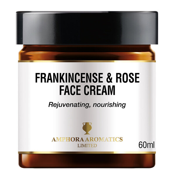 Crema facial de incienso y rosa de Amphora Aromatics, 60 ml.