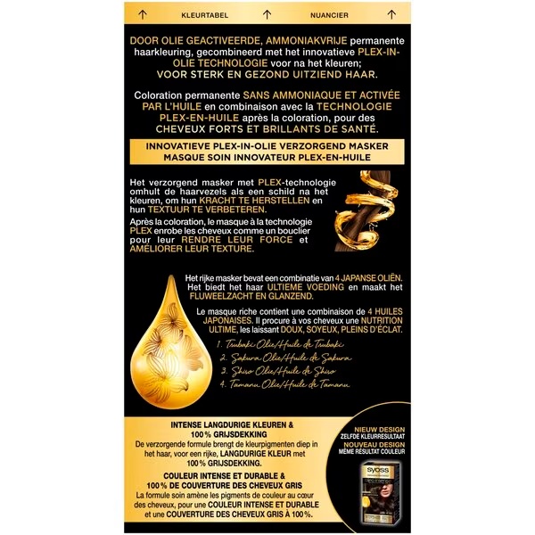 Syoss Oleo Intense barva za lase 4-50 ledeno rjava