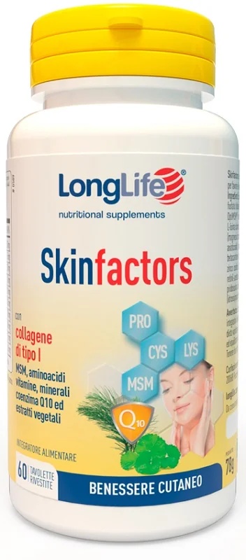 LONG LIFE Factors za dugotrajnu kožu 60 tableta