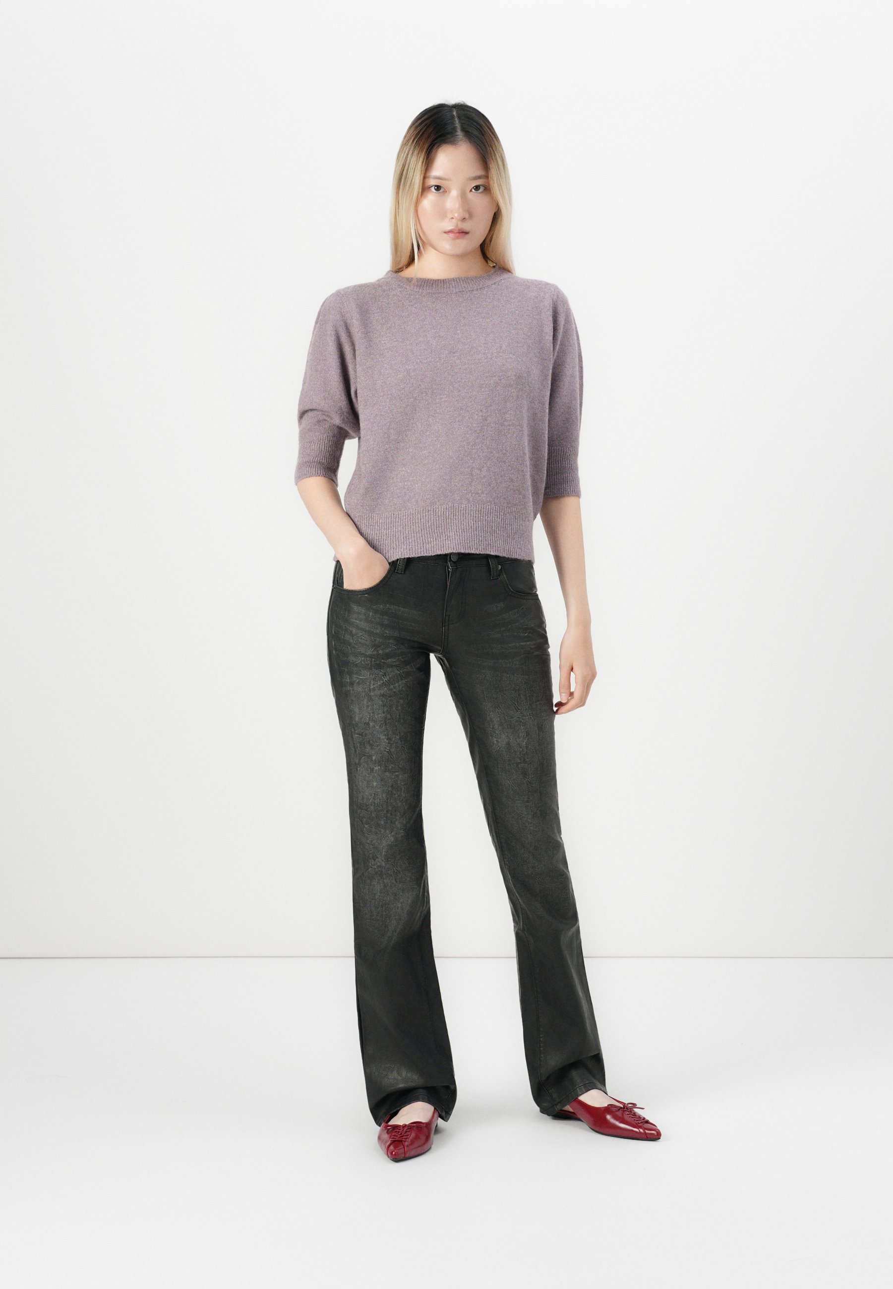 VILA VIMALU O NECK GENSER - Genser - paddehakk