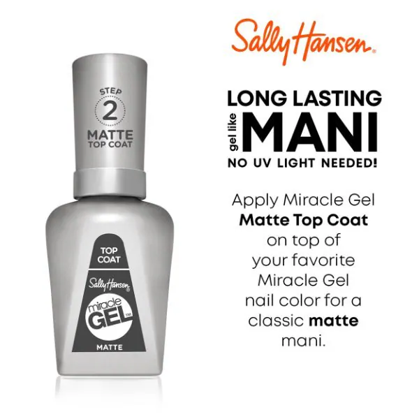 Strat superior Sally Hansen Miracle Gel Matte