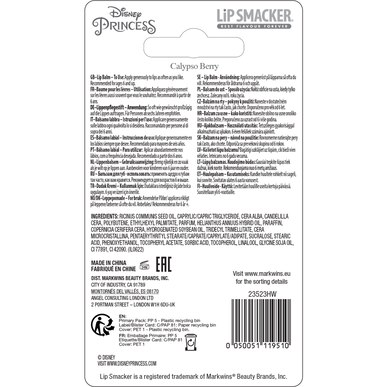 Lip Smacker Läppbalsam Ariel Calypso Bärtema Läppbalsam Disney Princess 4g 4g