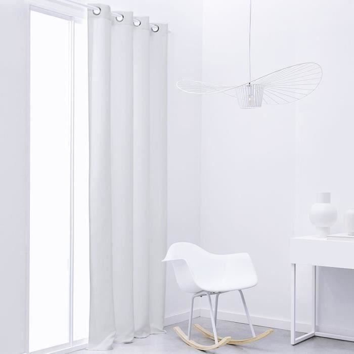 Cortina opaca lisa TODAY Essential - 140 x 240 cm - Color tiza