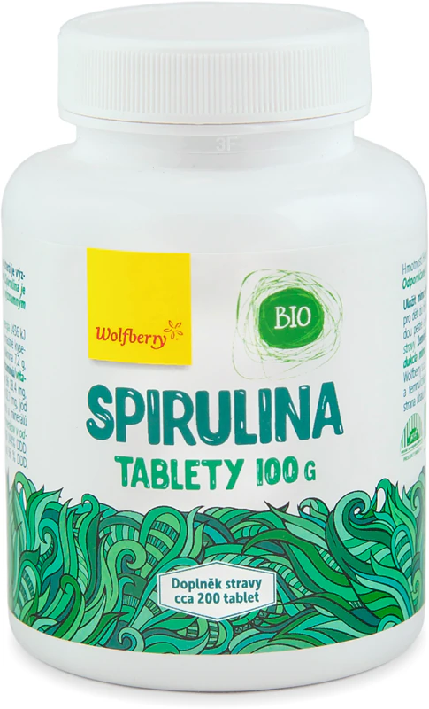 Wolfberry Spirulina BIO voedingssupplementtabletten met antioxiderende eigenschappen