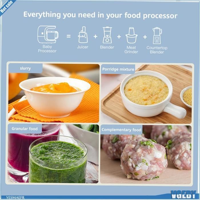 Máquina de alimentación multifuncional y complementaria Ashata, máquina auxiliar multifuncional para artes culinarias, azul