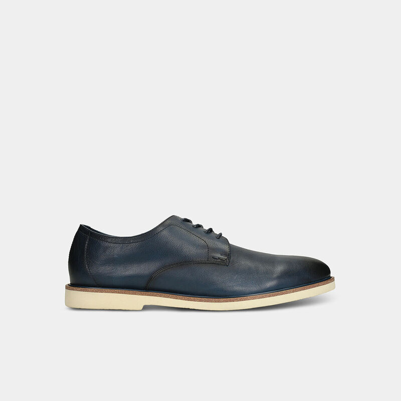 Męskie skórzane sznurowane buty