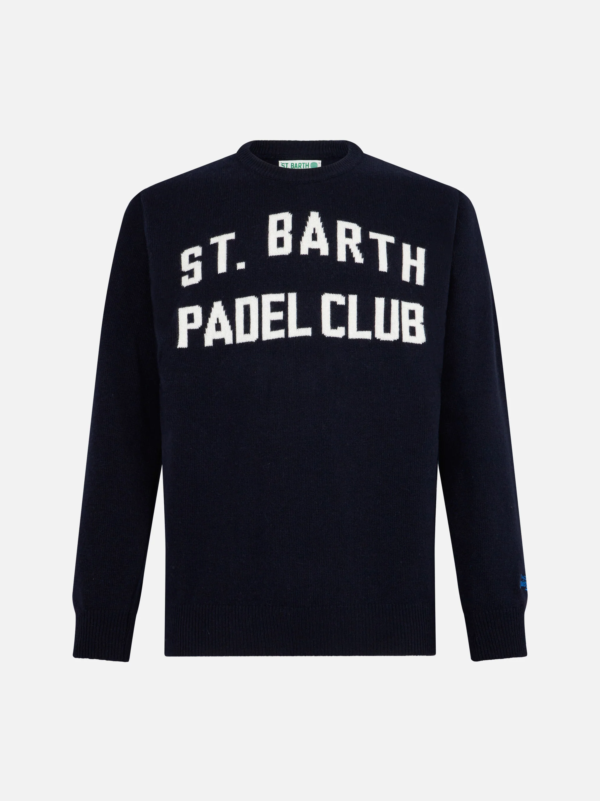 Trui met ronde hals en jacquardprint voor heren van de St. Barth Padel Club