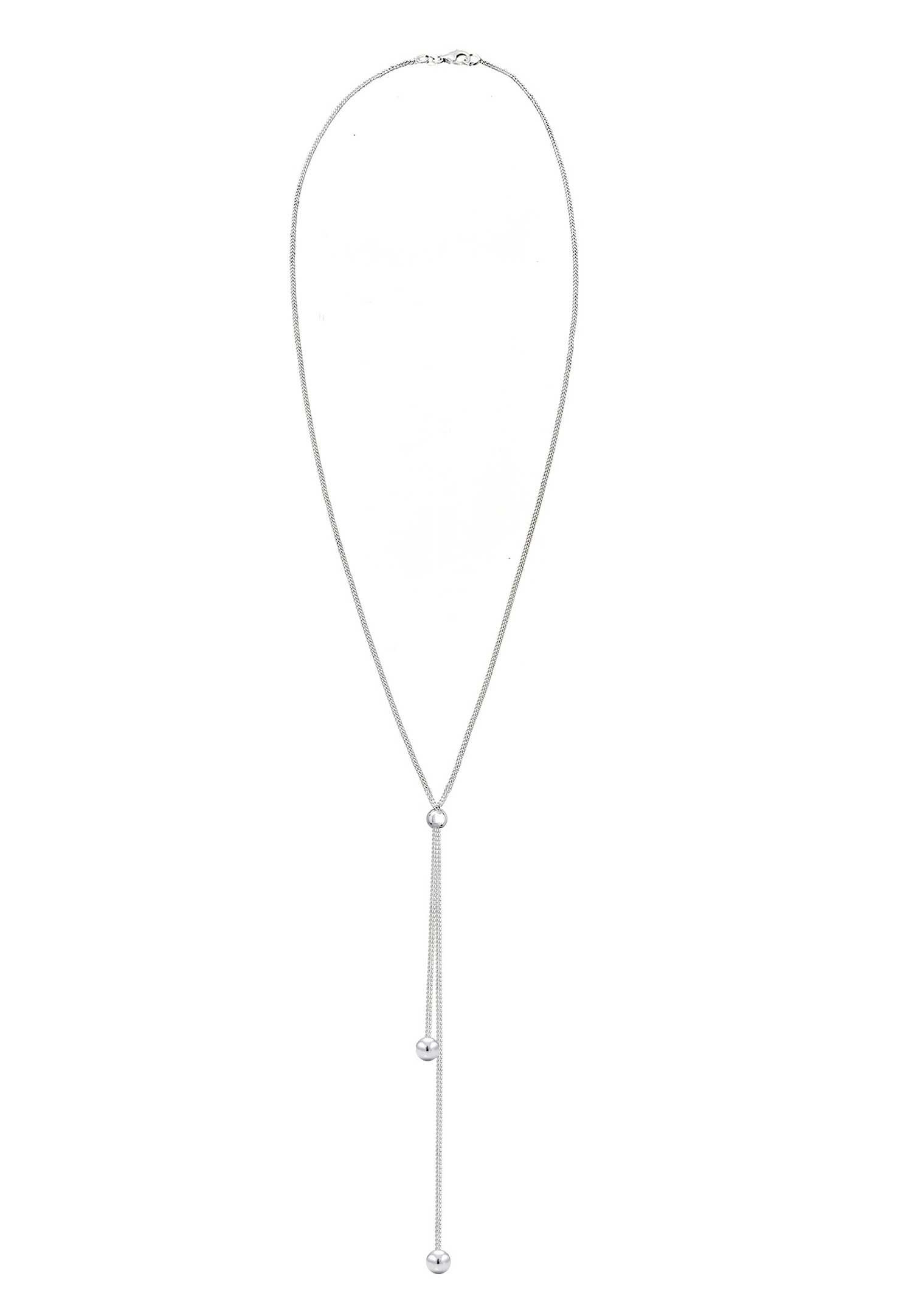 Elli Femmes Chaîne en Y Boule Pendentif Filigrane Réglable en Argent Sterling 925