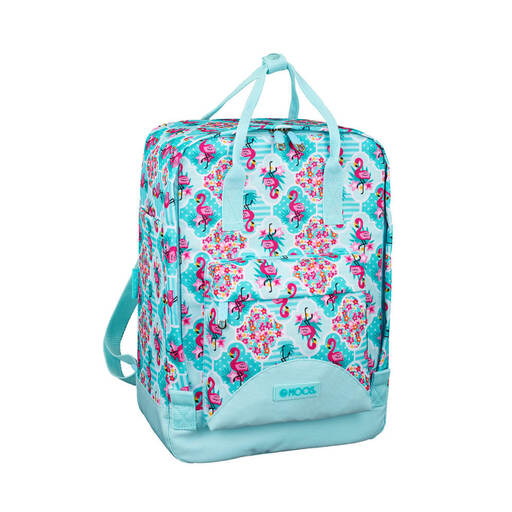  Batoh Moos Flamingo Turquoise s rukojeťmi