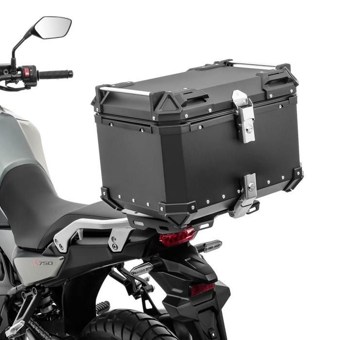Maleta superior para motocicleta Bagtecs XB55 - Aluminio - 55 litros - Impermeable - Universal