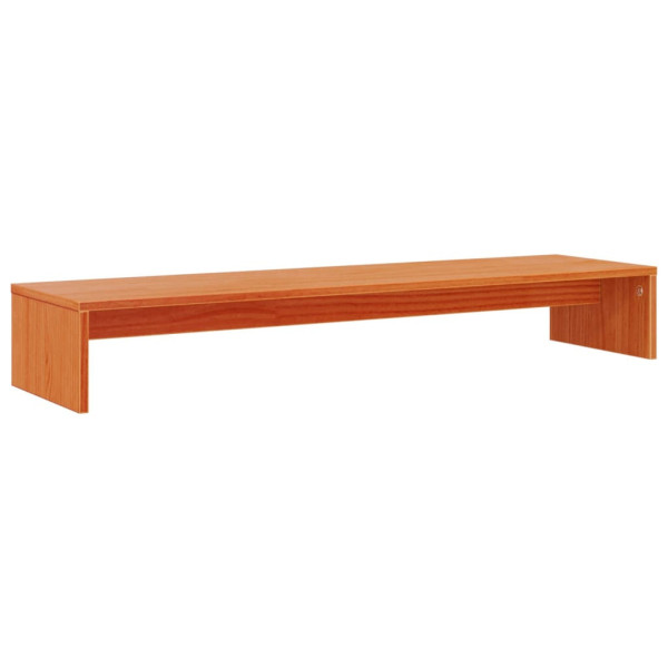 Podstawka na monitor woskowy brąz lita sosna 100x27x15 cm
