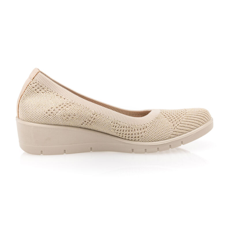 Damskie buty komfortowe beżowe