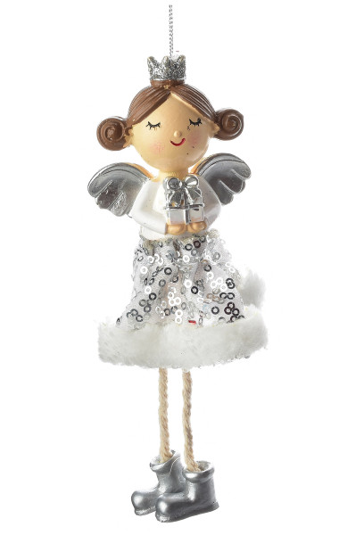 Zawieszka bombka 18x7cm SANTA LILA
