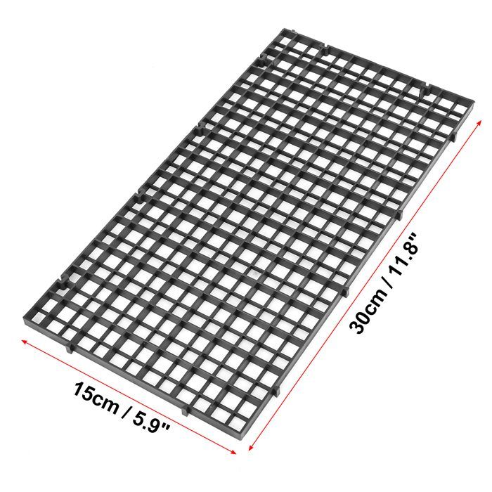 Panneau d'isolation pour aquarium X AUTOHAUX Diviseur séparation plastique noir Aquarium Grille Isolation 11,8