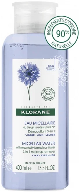KLORANE Klorane mitsellaarvesi orgaaniline rukkilillelõhnaline 400 ml meigieemaldaja