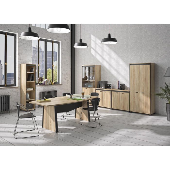 Scrivania MAMBO, larghezza 80 cm - Gami - Marrone chiaro - Made in France