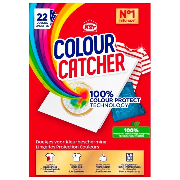 K2R Colour Catcher maramice protiv razlijevanja boja<br>22 komada