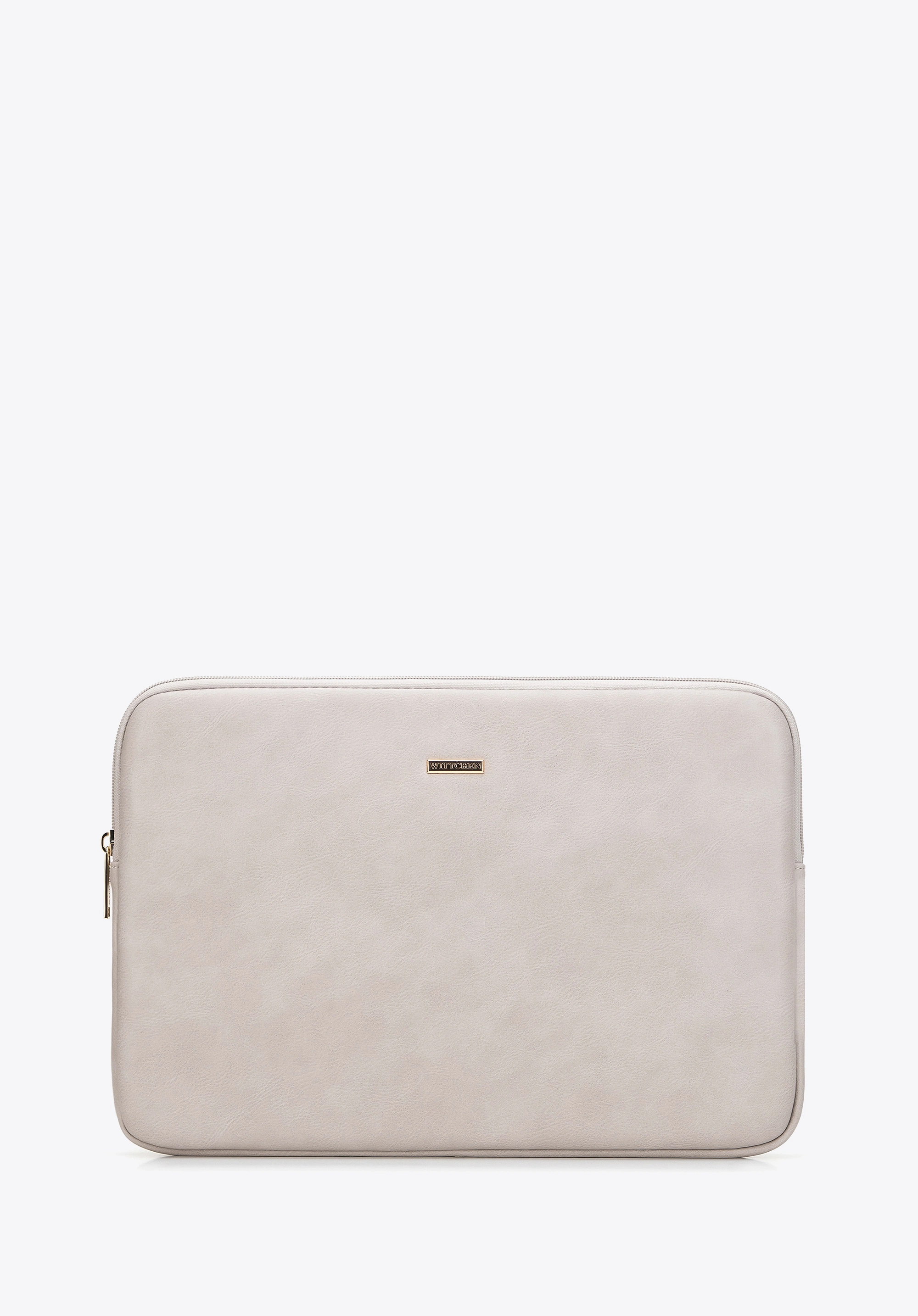 Etui na laptopa 14’’ z ekoskóry beżowe