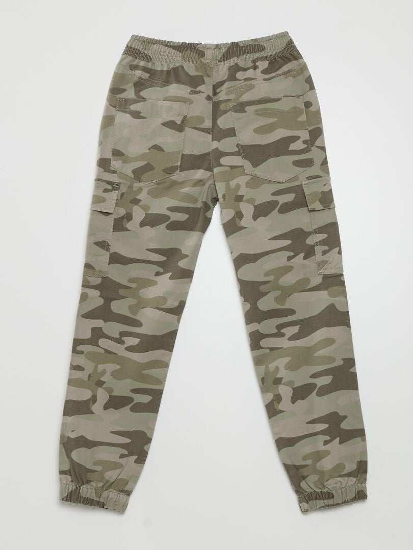 Camouflage cargobroek - KHAKI