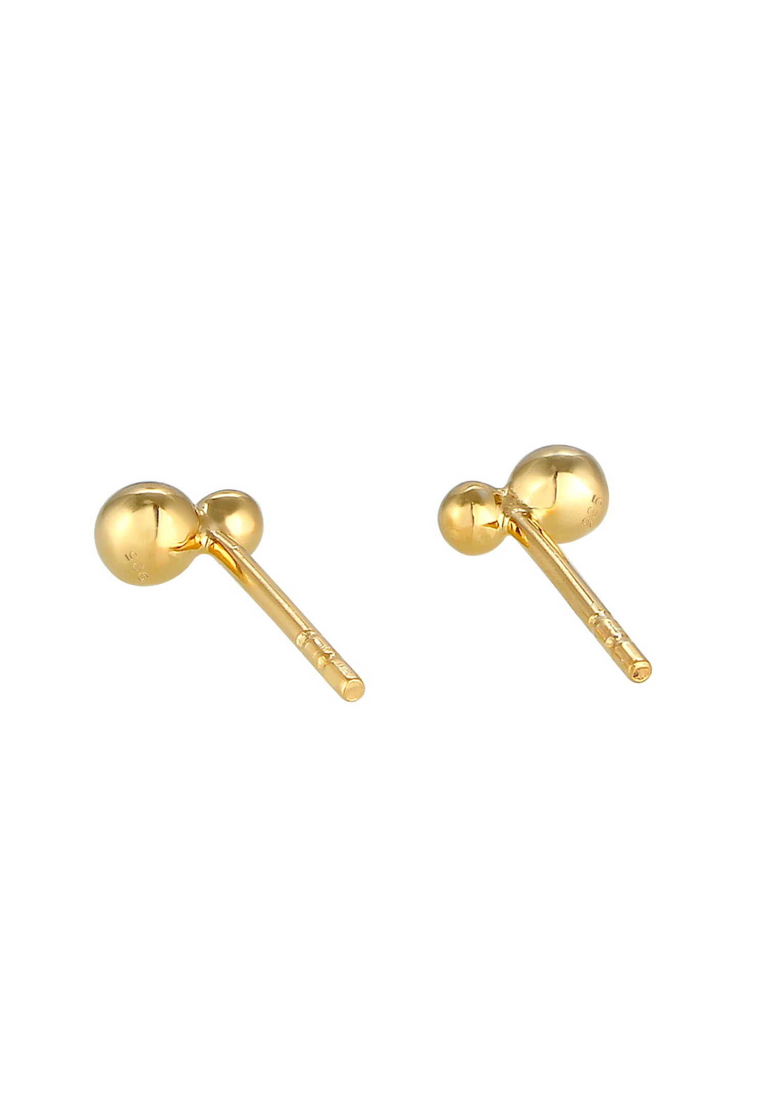 Elli Basic Balle Clous d'Oreilles - (925/1000) Argent