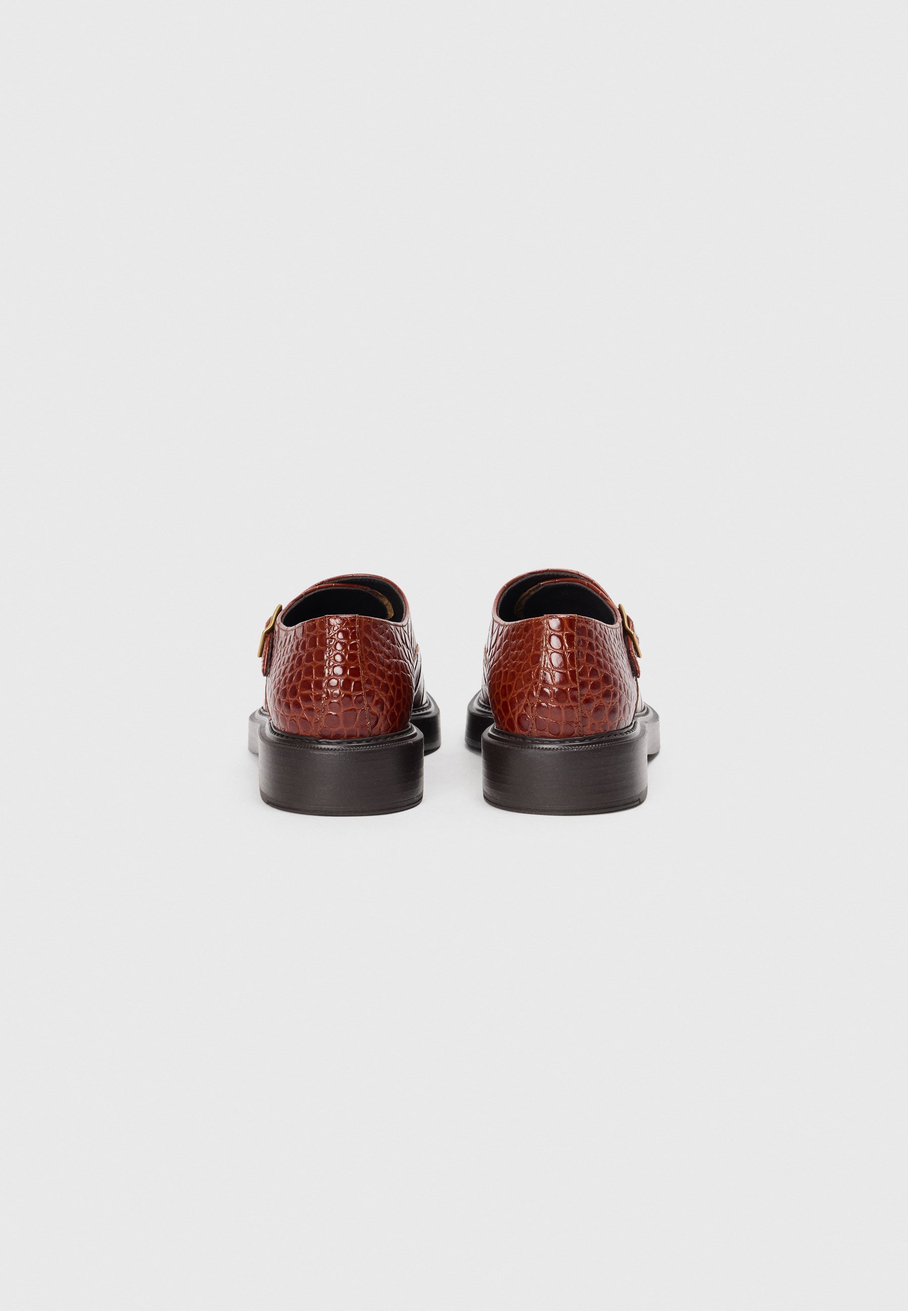 Emporio Armani SINGLE MONK - Mocassins - cognac