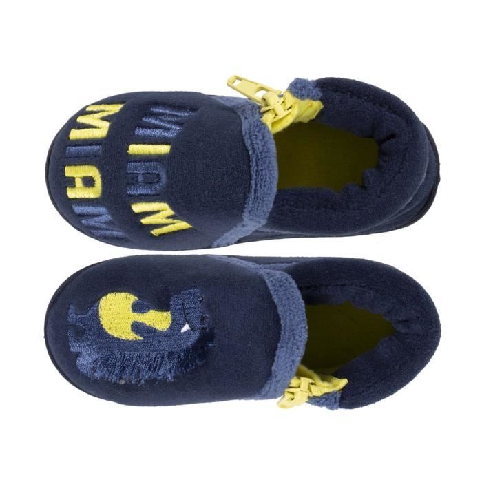 Botines para bebé niño en poliéster azul marino - ISOTONER - Cierre de cremallera y refuerzo de EVA