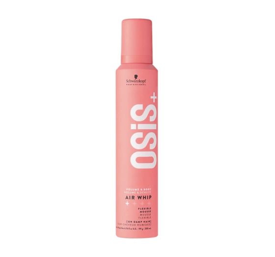 SCHWARZKOPF OSIS  AIR WHIP ELASTYCZNIE UTRWALAJĄCA PIANKA DODAJĄCA WŁOSOM OBJĘTOŚCI 200ML