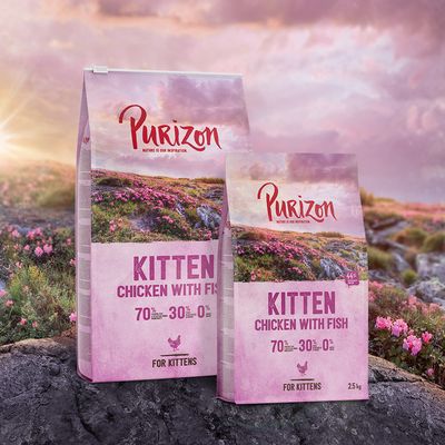Purizon para gatitos sin cereales, pollo y pescado