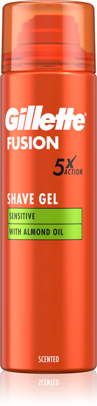 Gel de barbear Gillette Fusion5 Sensitive para pele sensível