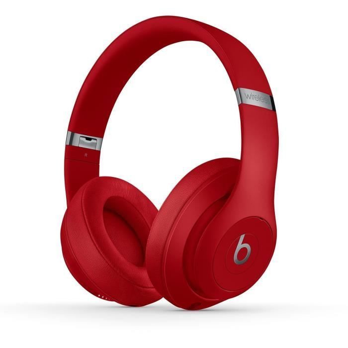 Beats Studio3 Wireless Over‑Ear Headphones - Red