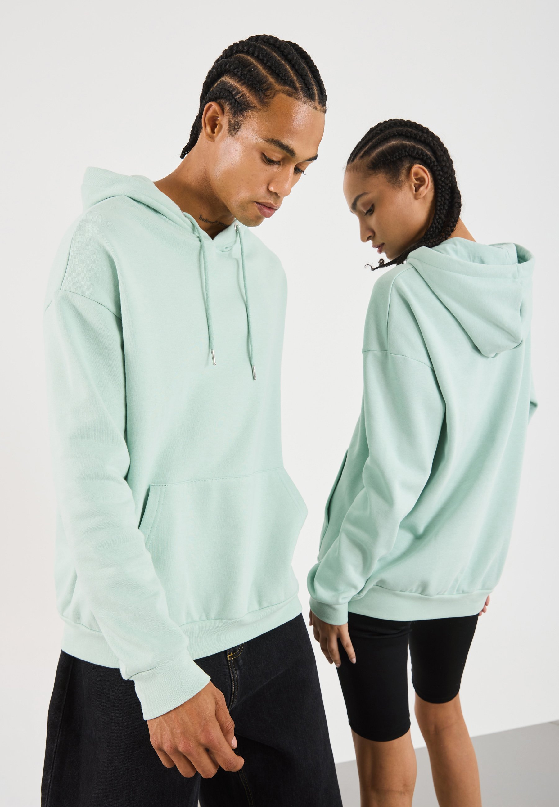 YOURTURN UNISEX - Felpa con cappuccio - menta