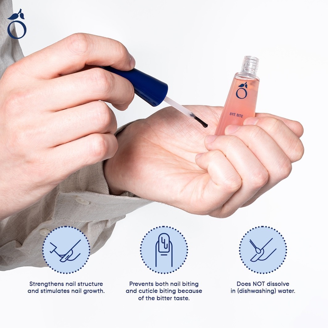 Lak za nohte Herome Cosmetics za nego rok Bye Bite - 8 ml
