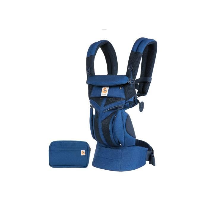 Ergobaby Porte Bebe Omni 360 Ergonomique Et Physiologique Pour Nouveau Né, Cool Air Mesh Dorsale Et Ventral, Vintage Indigo