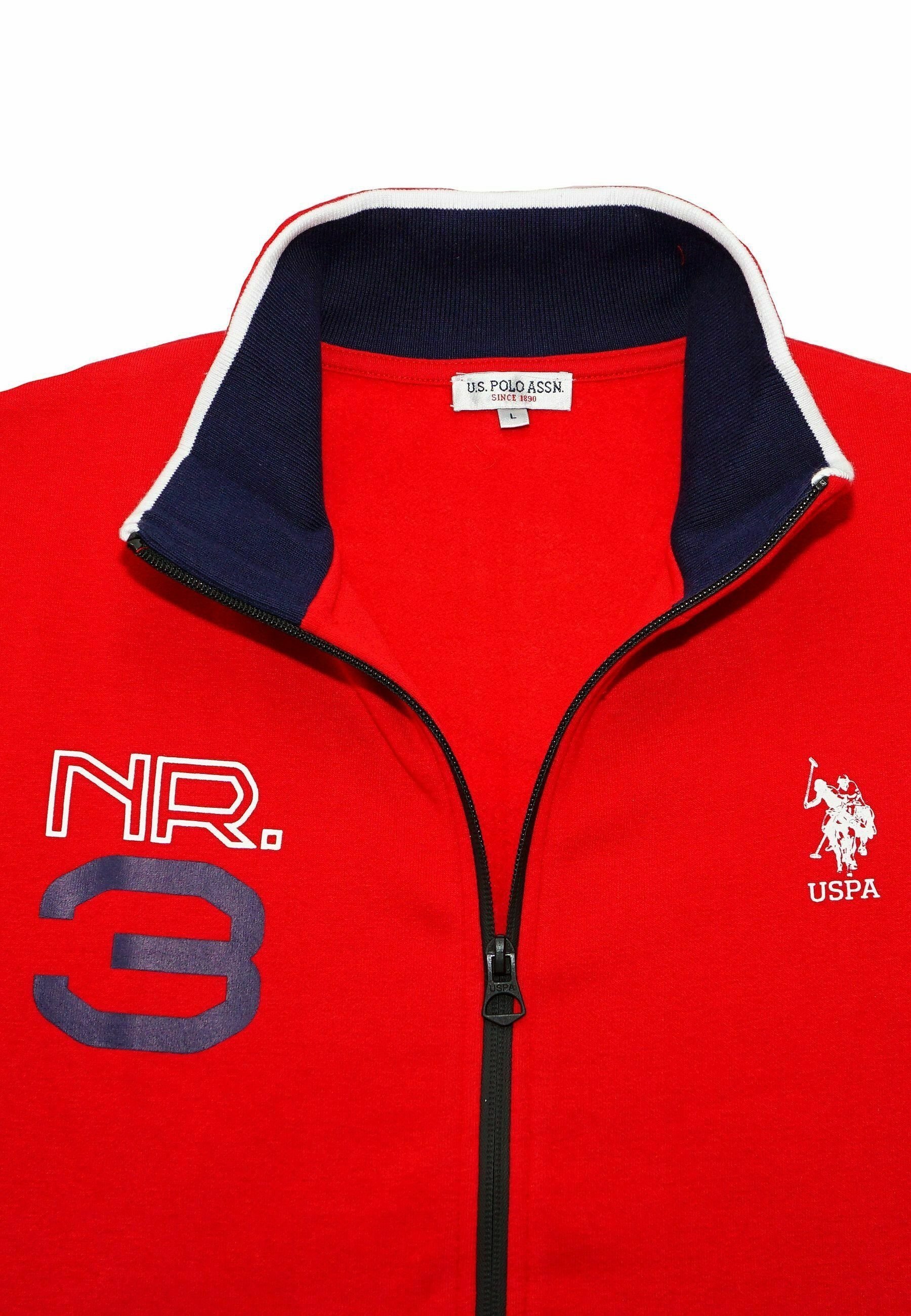 Jaqueta de treino US Polo Assn. - vermelha