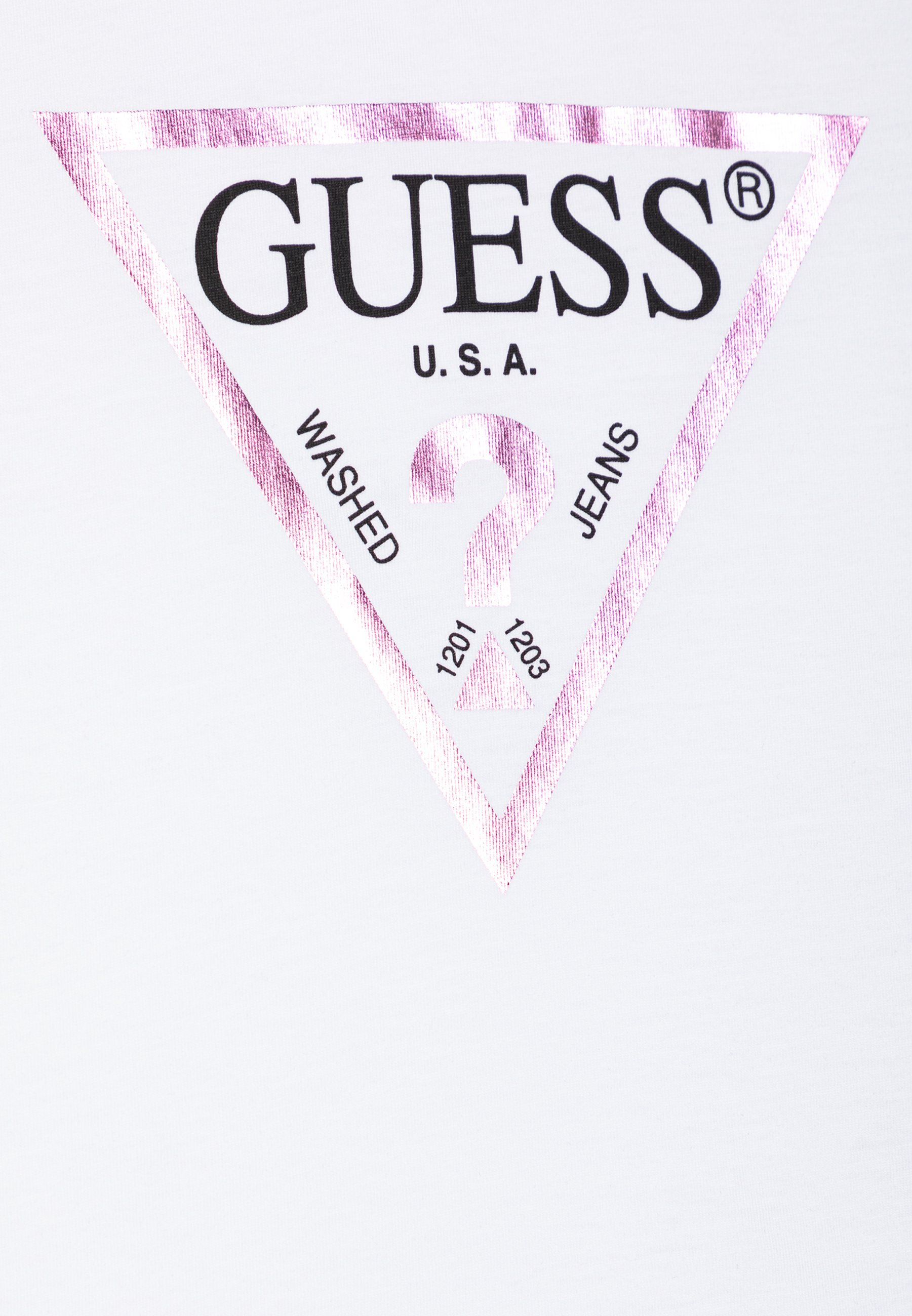 Guess CORE JUNIOR - T-shirt met print - puur wit