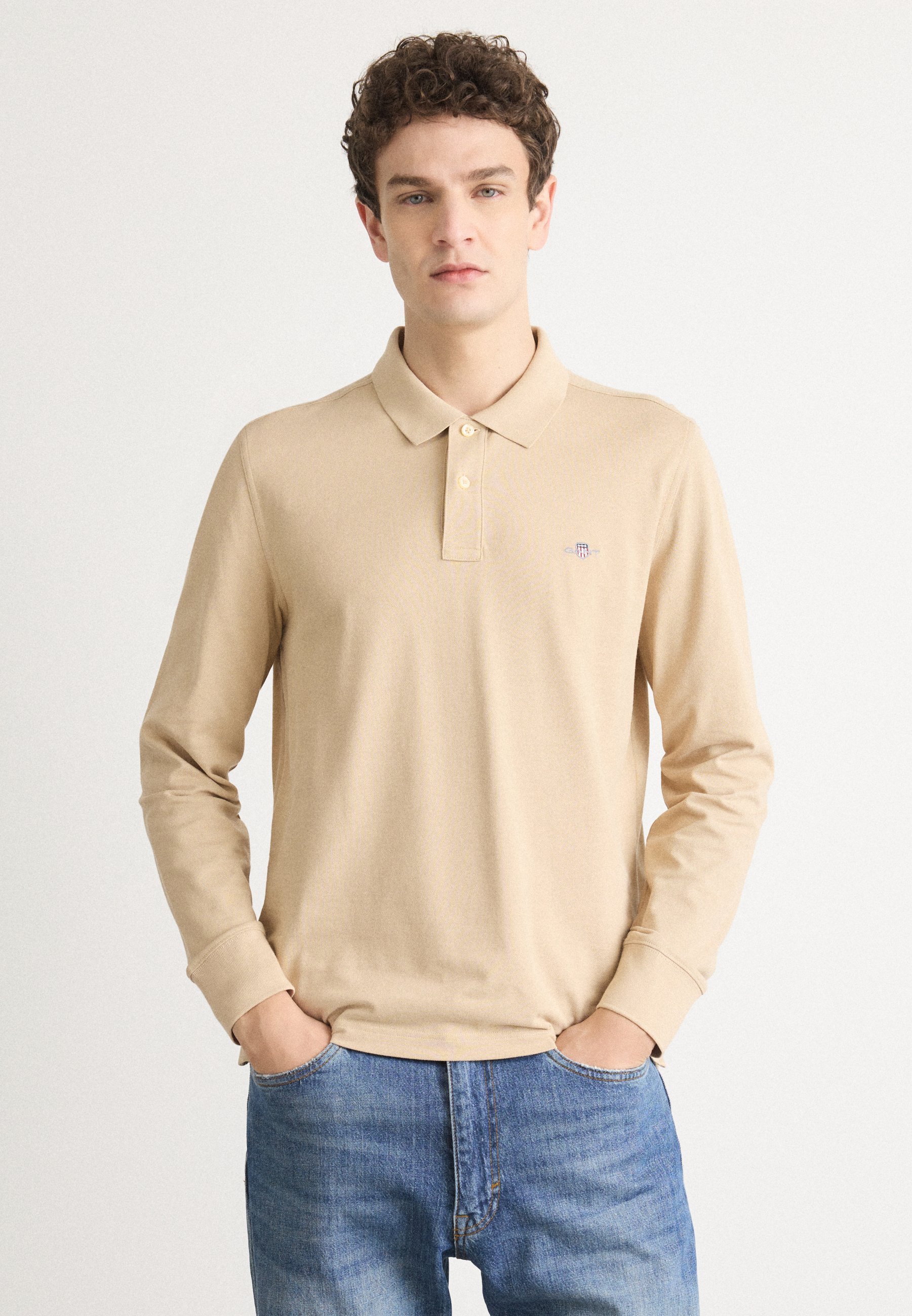 GANT SHIELD RUGGER - Poloskjorter - dark grey